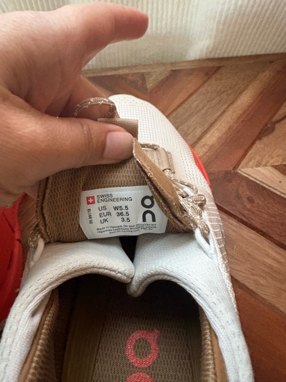 On Cloud Cloud Nova Pearl Flame Running Shoes 5.5 - Picture 10 of 15